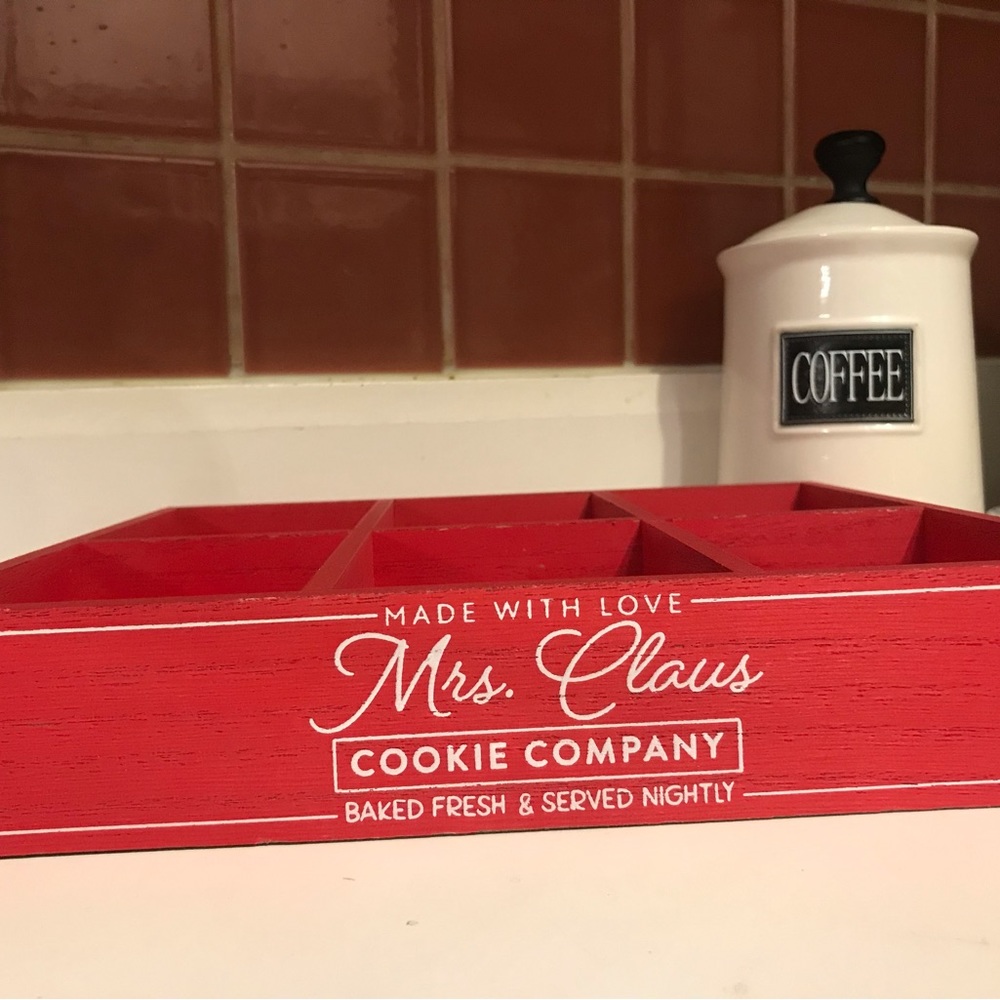 Target Mrs. Claus 2022 Wooden Cookie Tray